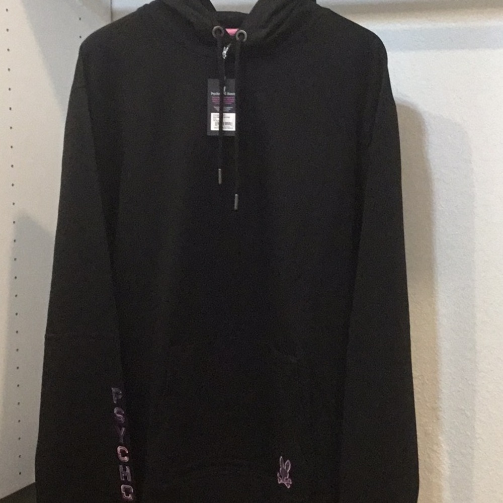 Men’s size 3X collector item psycho Bunny hoodie brand new black and purple